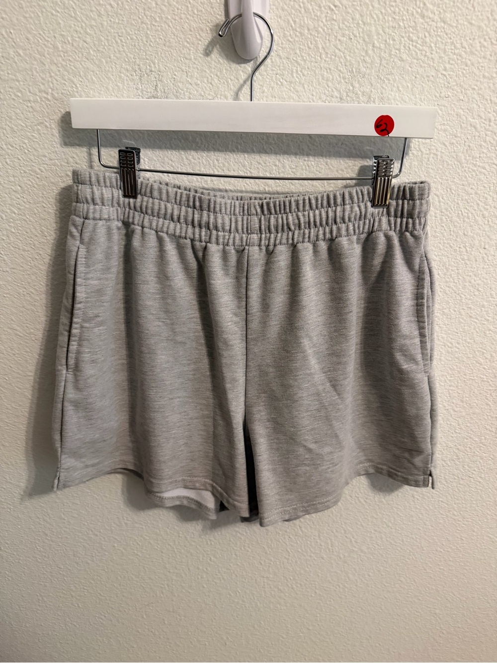 Everyday Comfort High-Rise Athletic Shorts — Light Gray